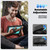 iPad Air 13 2025 / 2024 Silicone Hybrid PC Tablet Case with Shoulder Strap - Light Blue + Black