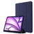 iPad Air 13 2025 / 2024 Skin Feel Tri-fold Leather Tablet Case with Pen Slot - Dark Blue