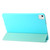 iPad Air 13 2025 / 2024 Three-fold Holder Flip Tablet Leather Case - Mint Blue