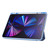 iPad Air 13 2025 / 2024 / iPad Pro 12.9 2022 / 2021 / 2020 / 2018 Deformation Transparent Acrylic Leather Tablet Case - Black