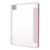 iPad Air 13 2025 / 2024 / iPad Pro 12.9 2022 / 2021 / 2020 / 2018 Deformation Transparent Acrylic Leather Tablet Case - Pink
