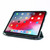 iPad Air 13 2025 / 2024 / Pro 12.9 2022 / 2021 Multi-folding TPU Leather Tablet Case with Holder & Pen Slot - Dark Blue
