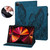iPad Pro 12.9 2022 / Air 13 2024 / 2025 Big Butterfly Embossed Leather Tablet Case - Blue