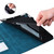 iPad Pro 12.9 2022 / Air 13 2024 / 2025 Big Butterfly Embossed Leather Tablet Case - Blue