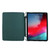 iPad Air 13 2024 / Pro 12.9 2022 / 2021 Multi-folding TPU Leather Tablet Case with Holder & Pen Slot - Deep Green