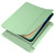 iPad Air 13 2025 / 2024 / iPad Pro 12.9 - 2020 / iPad Pro 12.9 - 2018 3-folding Horizontal Flip PU Leather + Shockproof TPU Tablet Case with Holder & Pen Slot - Matcha Green