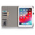 Cross Texture Horizontal Flip PU Leather Case iPad Air 11 2024 / iPad Pro 11 inch - 2018, with Holder & Card Slots & Wallet - Grey