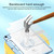Detachable Rotating Leather Tablet Case iPad Air 11 2024 / iPad Pro 11 2022 / 2021 / 2020 / 2018 - White