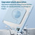 iPad 10.2 2021 / 2020 Detachable Magnetic Rotation Smart Leather Tablet Case - Light Grey