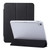 iPad 2025 / 2022 3-Fold Lock Buckle Leather Smart Tablet Case - Black