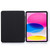 iPad 2025 / 2022 3-Fold Lock Buckle Leather Smart Tablet Case - Black