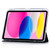 iPad 2025 / 2022 3-Fold Lock Buckle Leather Smart Tablet Case - Black