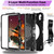 iPad Air 11 2024 / 10.9 2022 Bat Hand Grip Turntable Stand Tablet Case - Black
