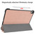 iPad Air 11 2024 / 2022 / 2020 10.9 Custer Texture Horizontal Flip Leather Case with Three-folding Holder & Sleep / Wake-up Function - Rose Gold