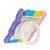 iPad Air 11 2024 / 2025 Armor Portable Rotating Ring Holder Silicone Tablet Case with Pen Slot - Colorful Pink