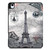 iPad Air 11 2024 / 2025 Custer Painted 3-Fold Holder Smart Leather Tablet Case - Eiffel Tower