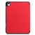 iPad Air 11 2024 / 2025 Custer TPU Pure Color 3-Fold Holder Smart Leather Tablet Case - Red