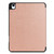 iPad Air 11 2024 / 2025 Custer TPU Pure Color 3-Fold Holder Smart Leather Tablet Case - Rose Gold iPad Air 11 2024 / 2025 Custer TPU Pure Color 3-Fold Holder Smart Leather Tablet Case - Rose Gold