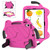 iPad Air 11 2024 / 2025 Ice Baby EVA Shockproof Hard PC Tablet Case - RoseRed+Black