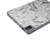 iPad Air 11 2024 / 2025 Three-fold Marble Texture Protective Tablet Case with Pen Slot - Black Gray