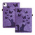 iPad Air 11 2024 / Air 11 2025 Butterfly Cat Embossing Leather Tablet Case - Purple