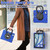 iPad Air 11 2024 / Air 11 2025 Silicone Hybrid PC Tablet Case with Holder & Shoulder Strap - Blue