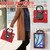 iPad Air 11 2024 / Air 11 2025 Silicone Hybrid PC Tablet Case with Holder & Shoulder Strap - Red
