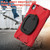 iPad Air 11 2024 / Air 11 2025 Silicone Hybrid PC Tablet Case with Holder & Shoulder Strap - Red