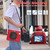 iPad Air 11 2024 / Air 11 2025 Silicone Hybrid PC Tablet Case with Holder & Shoulder Strap - Red