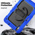 iPad Air 11 2024 / Air 11 2025 Silicone Hybrid PC Tablet Protective Case - Black+Dark Blue