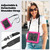 iPad Air 11 2024 / Air 11 2025 Silicone Hybrid PC Tablet Protective Case - Black+Rose Red