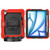 iPad Air 11 2024 / Air 11 2025 Silicone Hybrid PC Tablet Protective Case - Red+Black