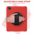 iPad Air 11 2024 / Air 11 2025 Spider Wheel Silicone Hybrid PC Tablet Case - Red