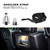 iPad Air 11 2024 / Air 2022 / 2020 10.9 / Air 2022 Shockproof PC + Silicone Combination Case with Holder & Hand Strap & Shoulder Strap - Black + Black