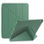 iPad Air 11 2024 / Air 2022 10.9 Multi-folding Matte Surface Leather Tablet Case with Pen Slot - Dark Green