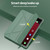 iPad Air 11 2024 / Air 2022 10.9 Multi-folding Matte Surface Leather Tablet Case with Pen Slot - Dark Green