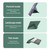 iPad Air 11 2024 / Air 2022 10.9 Multi-folding Matte Surface Leather Tablet Case with Pen Slot - Lavender Purple