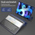 iPad Air 11 2024 / Air 2022 10.9 Three-folding Surface Leather Matte TPU Bottom Smart Tablet Case - Grey