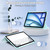 iPad Air 11 2024 / Pro 11 2022 Acrylic 3-Fold Smart Leather Tablet Case - Sky Blue