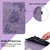 iPad Air 11 2024 Butterfly Flower Embossed Leather Tablet Case - Purple