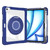 iPad Air 11 2025 / 2024 / 10.9 2022 Crystal Armor PC Hybrid TPU Tablet Case with Pen Slot - Dark Blue