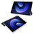 iPad Air 11 2025 / 2024 3-fold Clear TPU Smart Leather Tablet Case with Pen Slot - Black