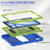 iPad Air 11 2025 / 2024 3-Layer Silicone Hybrid PC Tablet Case - Blue Lime
