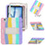 iPad Air 11 2025 / 2024 3-Layer Silicone Hybrid PC Tablet Case - Colorful Pink