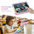 iPad Air 11 2025 / 2024 3-Layer Silicone Hybrid PC Tablet Case - Colorful Pink