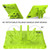 iPad Air 11 2025 / 2024 Butterfly Bracket EVA Shockproof Tablet Case - Grass Green