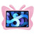 iPad Air 11 2025 / 2024 Butterfly Bracket Kids EVA Shockproof Tablet Case - Pink