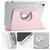 iPad Air 11 2025 / 2024 Clear Acrylic 360 Rotation Detachable Leather Tablet Case - Pink