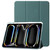 iPad Air 11 2025 / 2024 Clear Acrylic 3-Fold Leather Tablet Case - Dark Green