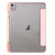 iPad Air 11 2025 / 2024 Clear Acrylic 3-Fold Leather Tablet Case - Pink iPad Air 11 2025 / 2024 Clear Acrylic 3-Fold Leather Tablet Case - Pink